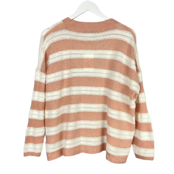 FRNCH Paris Nadiege Striped Boxy Sweater M/L NWT w/ FLAW - Picture 6 of 12